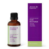 A supplement container of Hair Restorer 50ml by Absolute Essential