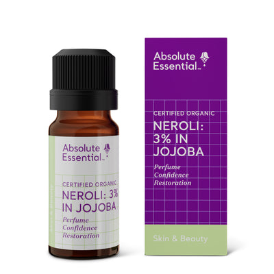 A supplement container of Neroli: 3% in Jojoba 10ml by Absolute Essential
