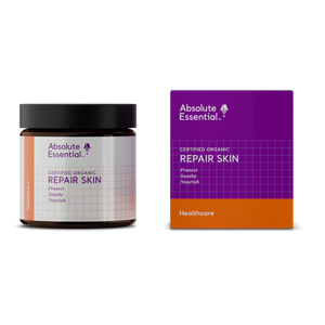 A supplement container of Repair Skin 100ml by Absolute Essential