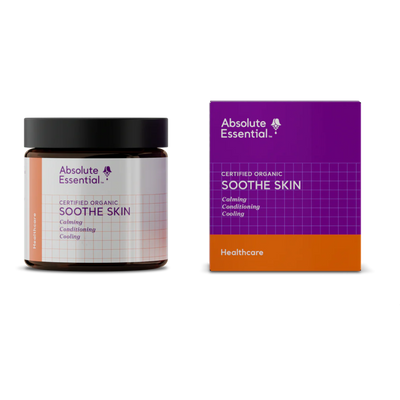 A supplement container of Soothe Skin 100g by Absolute Essential