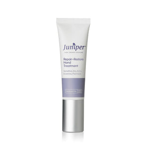 A supplement container of Repair + Restore Hand Treatment 50ml by Juniper