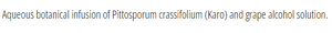 Supplement facts for No. 26 - Karo (Foresight) 10ml listing ingredients including Grape Extract