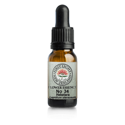 A supplement container of No. 34 - Heketara (Unity) 10ml by First Light Flower Essences