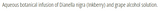 Supplement facts for No. 56 - Inkberry (Inner Vision) 10ml listing ingredients including Grape Extract