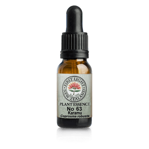 A supplement container of No. 63 - Karamu (Manifestation) 10ml by First Light Flower Essences