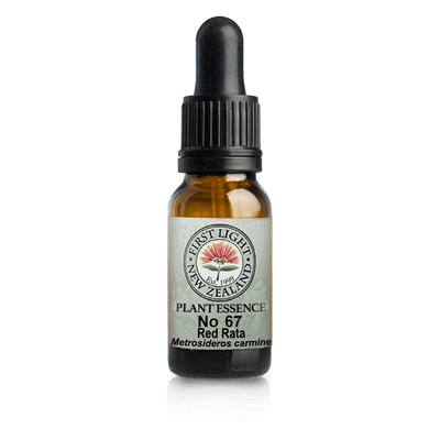 A supplement container of No. 67 - Red Rata (Guidance) 10ml by First Light Flower Essences