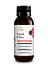A supplement container of Sinus Clear by Harker Herbals