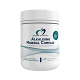 A supplement container of Alkalising Mineral Complex 154g by Designs for Health