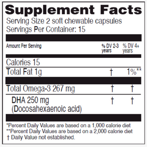Ingredients: Omega-3, DHA.