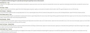 Supplement facts for Grief Support (Care and Comfort) 20ml listing ingredients including Koromiko
