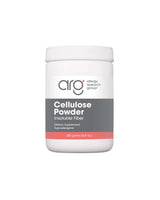 A supplement container of Cellulose Powder by Allergy Research Group