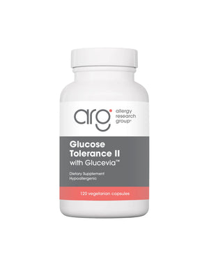A supplement container of Glucose Tolerance II by Allergy Research Group