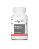 A supplement container of Gynovite by Allergy Research Group