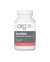 A supplement container of MultiMin by Allergy Research Group
