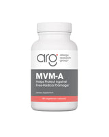 A supplement container of MVM-A by Allergy Research Group