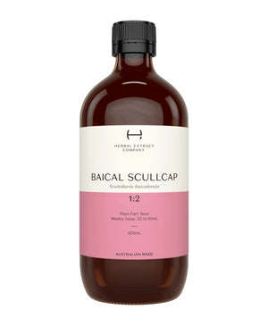 A supplement container of Baical Scullcap 1:2 by Herbal Extract Company