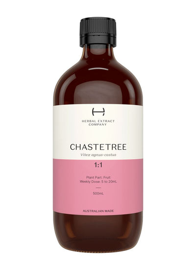 A supplement container of Chaste Tree 1:1 by Herbal Extract Company