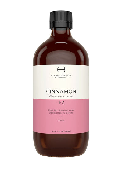 A supplement container of Cinnamon 1:2 by Herbal Extract Company