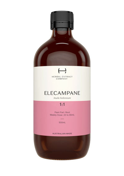 A supplement container of Elecampane 1:1 by Herbal Extract Company