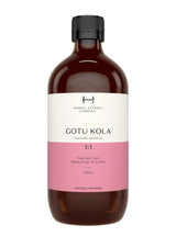 A supplement container of Gotu Kola 1:1 by Herbal Extract Company