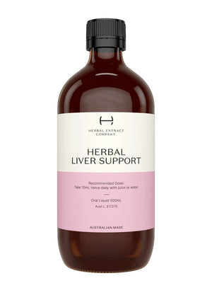 A supplement container of Herbal Liver Support by Herbal Extract Company