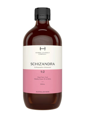 A supplement container of Schizandra 1:2 by Herbal Extract Company