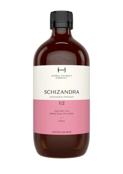 A supplement container of Schizandra 1:2 by Herbal Extract Company