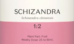 Supplement facts for Schizandra 1:2