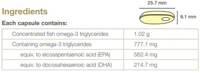 Supplement facts for UltraClean 85 - Liquid