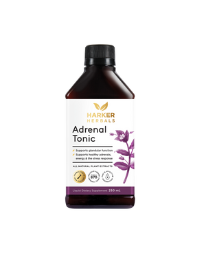 A supplement container of Adrenal Tonic by Harker Herbals