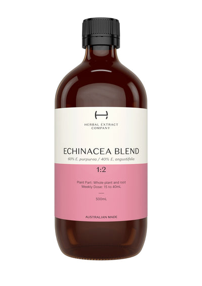 A supplement container of Echinacea Blend 1:2 by Herbal Extract Company