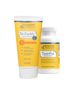 A supplement container of Revitalizing Detox Duo (Orange) by Researched Nutritionals