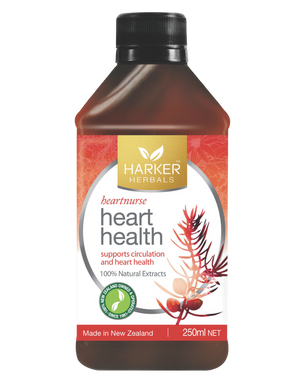A supplement container of Heart Health by Harker Herbals