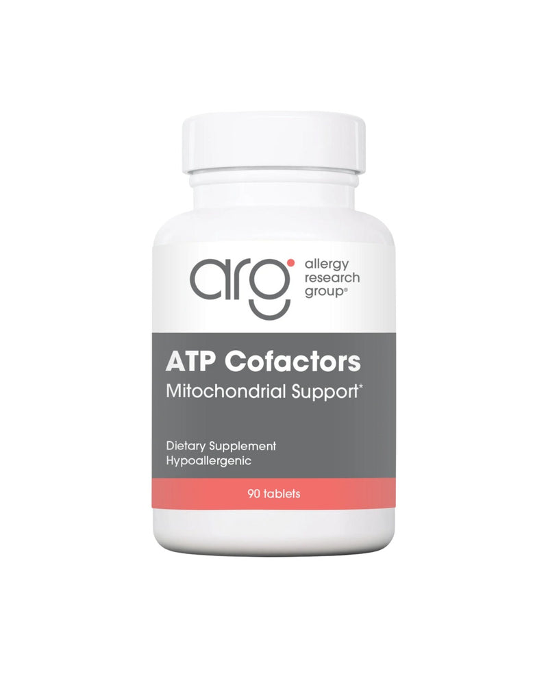 A supplement container of Optimox ATP Cofactors by Allergy Research Group