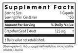 Supplement facts for ParaMicrocidin listing ingredients including Grapefruit