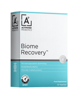 A supplement container of Biome Recovery by Activated Probiotics