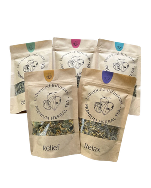 A supplement container of Herbal Tea Gift Pack by Enhanced Wellbeing