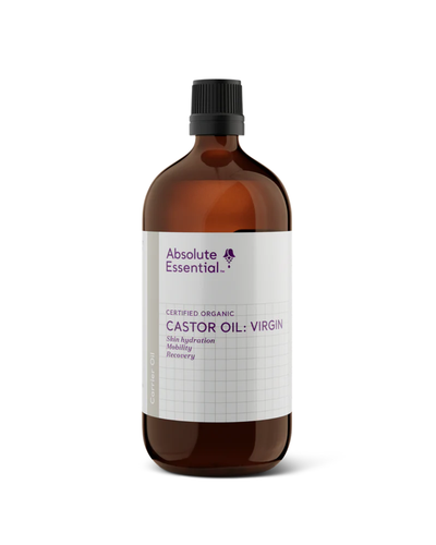 A supplement container of Castor Oil: Virgin by Absolute Essential