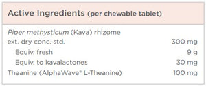Supplement facts for MellowMind listing ingredients including Kava (Piper methysticum), Kava Kava, Piper methysticum, Theanine (L-Theanine), Theanine (L‑theanine)