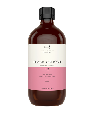 A supplement container of Black Cohosh 1:2 by Herbal Extract Company