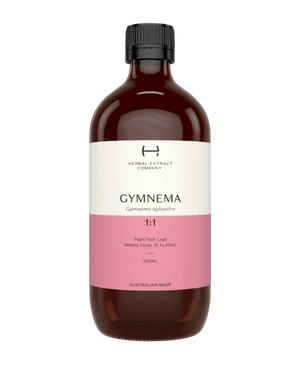 A supplement container of Gymnema 1:1 by Herbal Extract Company