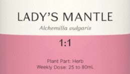 Supplement facts for Lady's Mantle 1:1