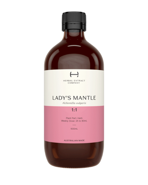 A supplement container of Lady's Mantle 1:1 by Herbal Extract Company