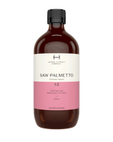 A supplement container of Saw Palmetto 1:2 by Herbal Extract Company