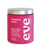 A supplement container of Cranberry Active by Eve