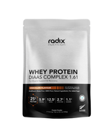A supplement container of Whey Protein DIAAS Complex 1.61 by Radix Nutrition
