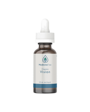 A supplement container of Organo Vision by Medicine Tree
