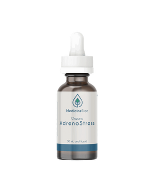 A supplement container of Organo Adreno Stress by Medicine Tree