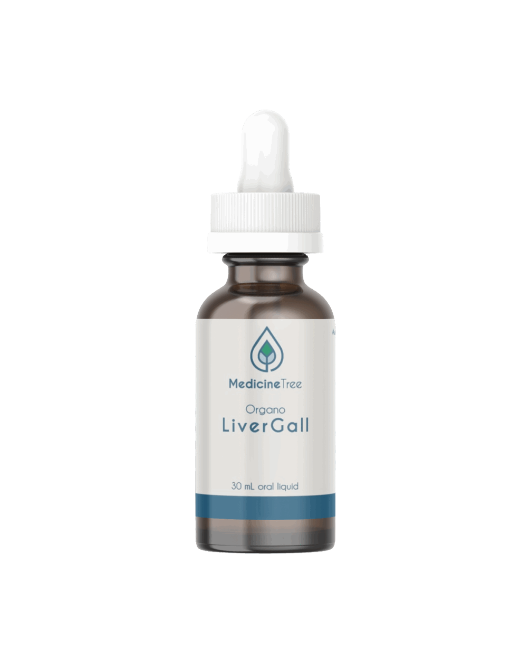 A supplement container of Organo LiverGall by Medicine Tree