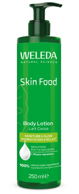 A supplement container of Skin Food Body Lotion by Weleda